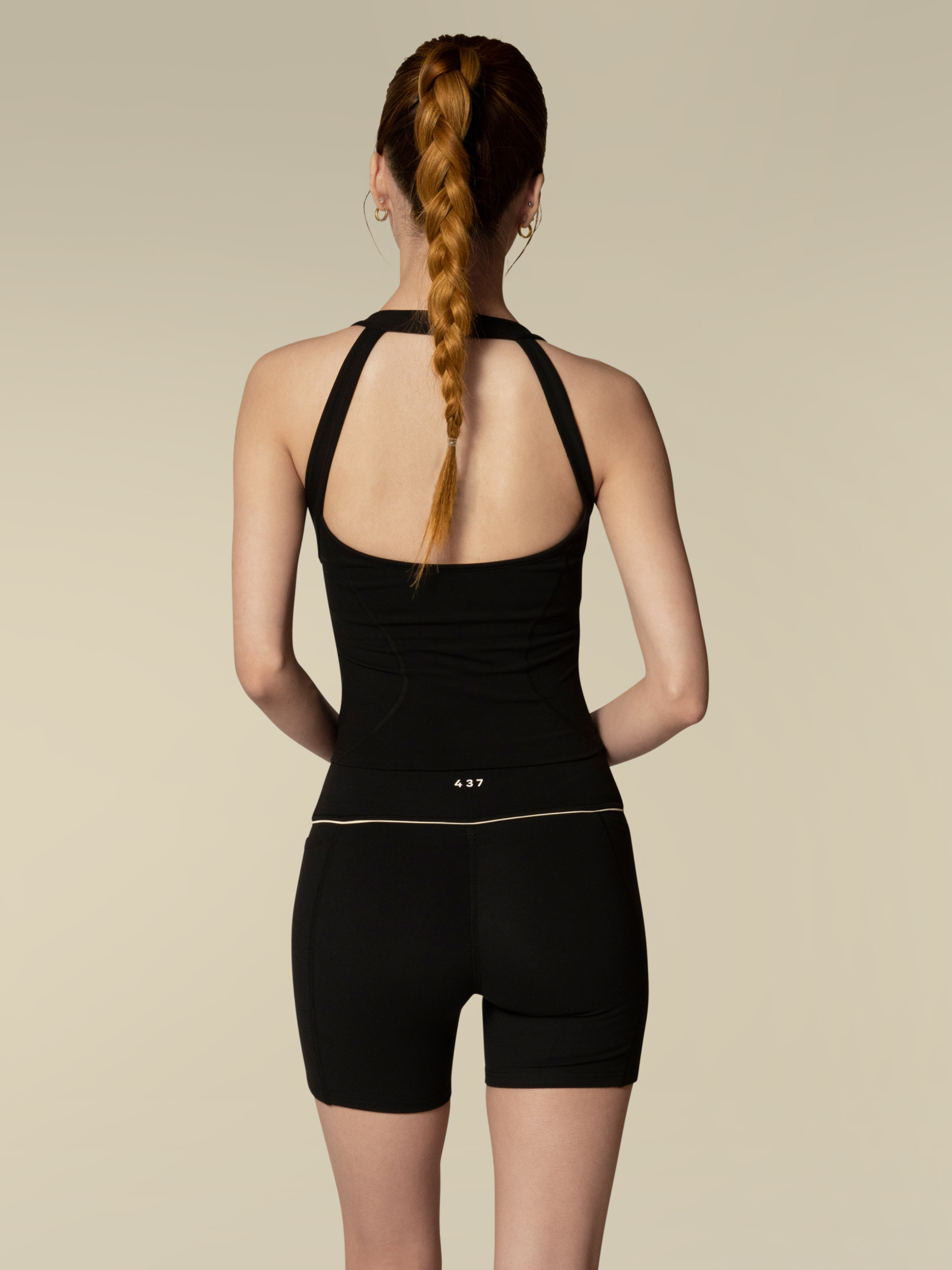 The Studio Tank / Black-Cream