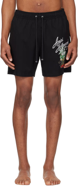 Black 'Amiri Hollywood' Swim Shorts