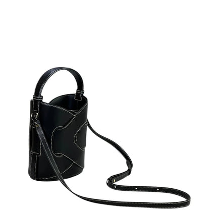 Polène Nodde Seau Edition Black Calf Leather