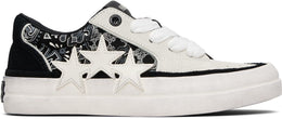 AMIRI Black & White Bandana Sunset Skate Sneakers