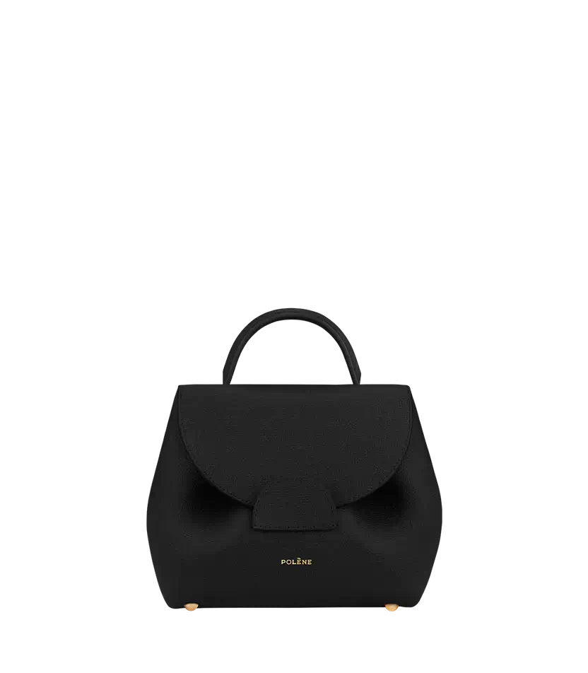 Polene Numéro Un Nano Edition Textured Black - Size: One Size Bags | Shop From The Mirage