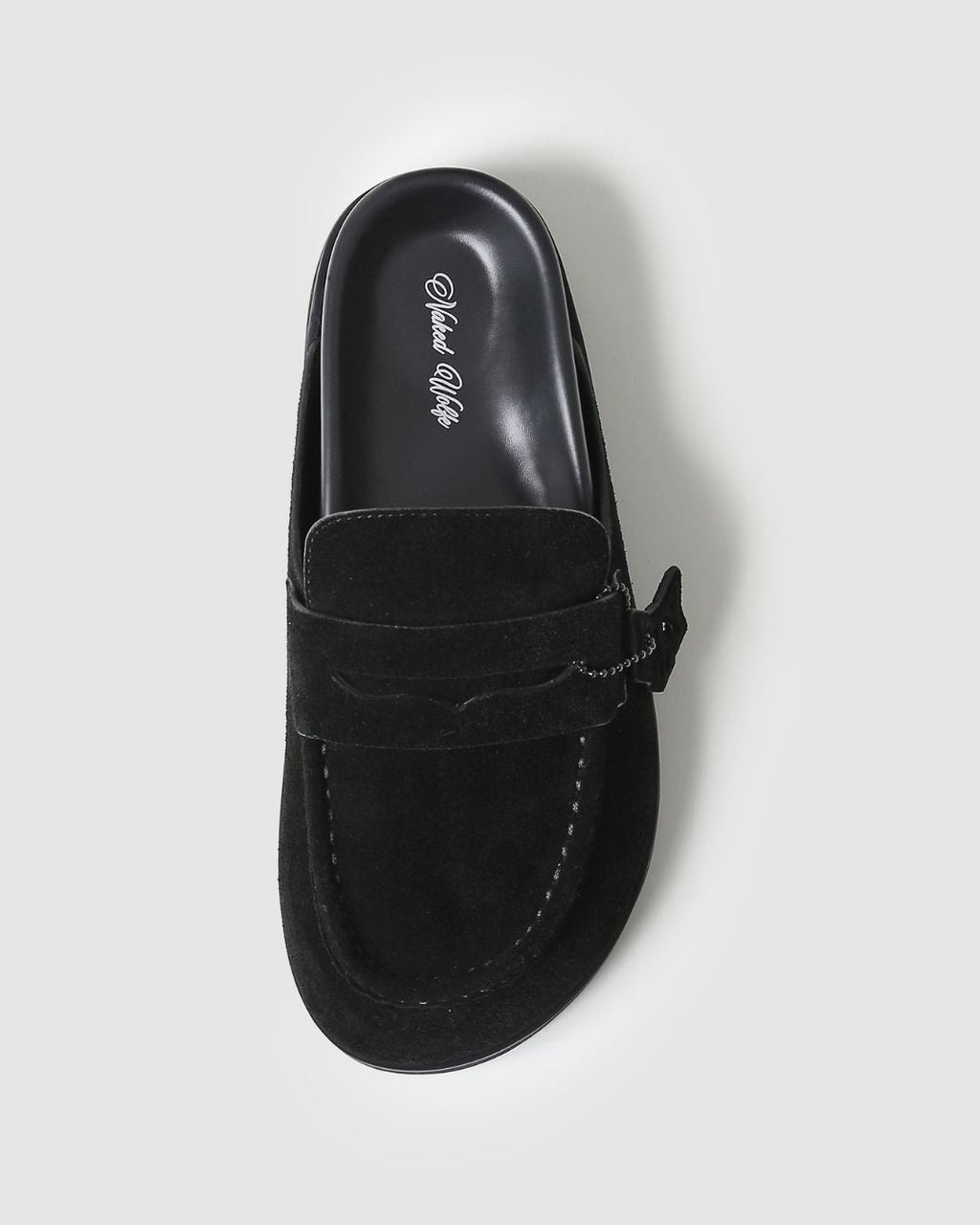 Cordless Black Hairy Cow Suede