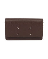 Brown Chain-Link Shoulder Wallet