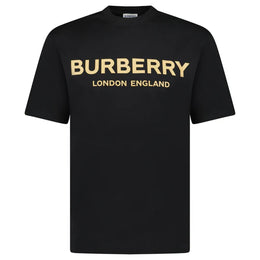 Burberry 'Ellison' Logo Print T-Shirt Black