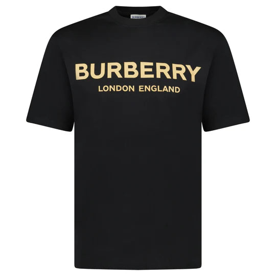 Burberry 'Ellison' Logo Print T-Shirt Black