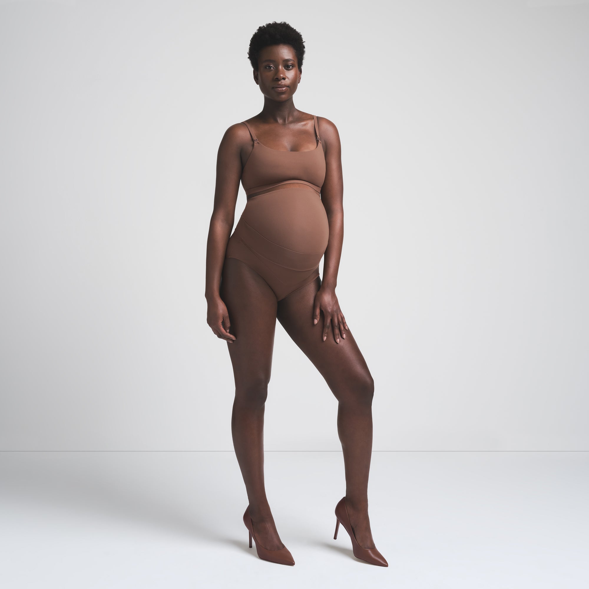 Fits Everybody Maternity Banded High-waisted Brief
