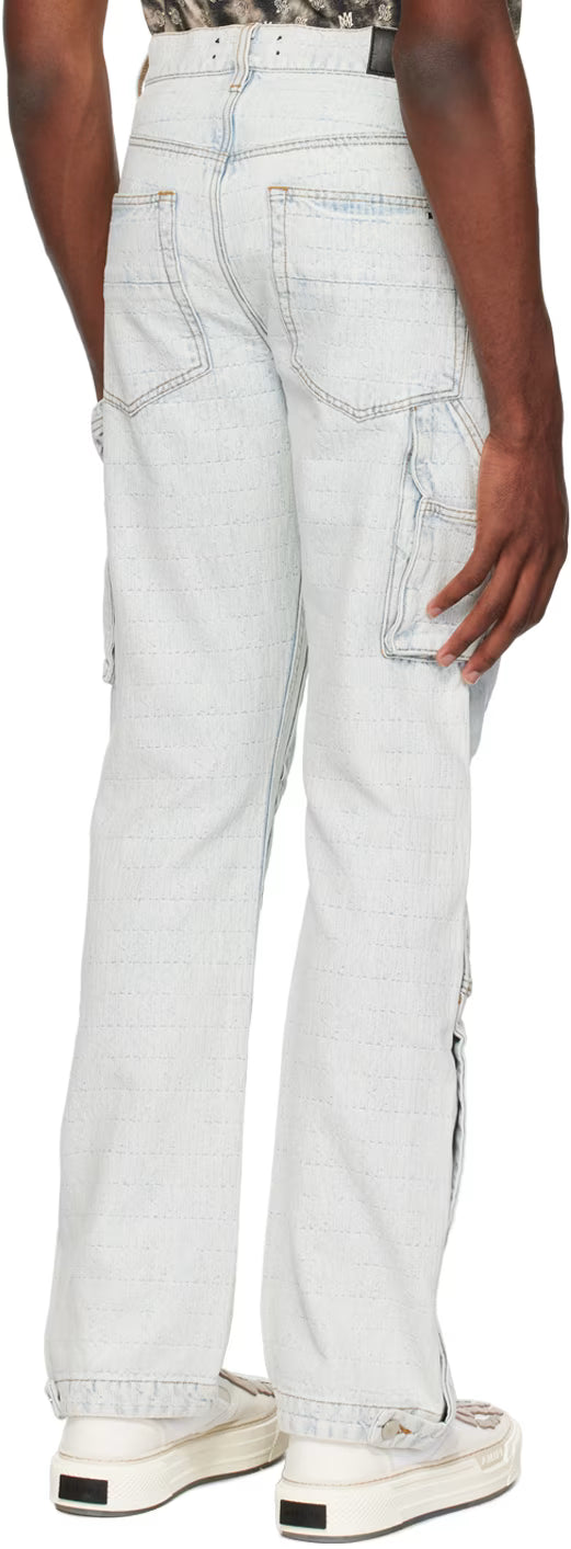 Indigo Jacquard Jeans