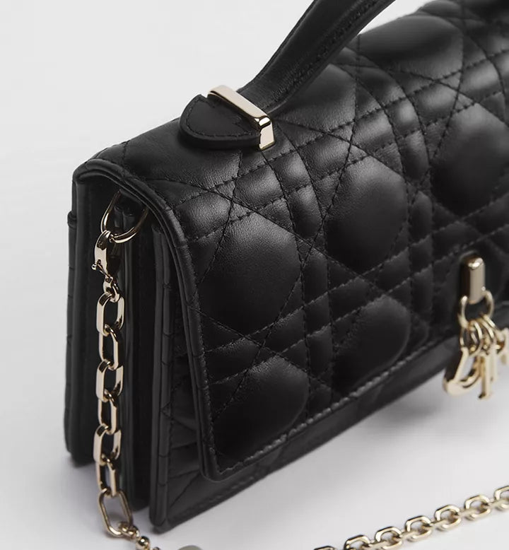 My Dior Mini Bag Black Cannage Lambskin