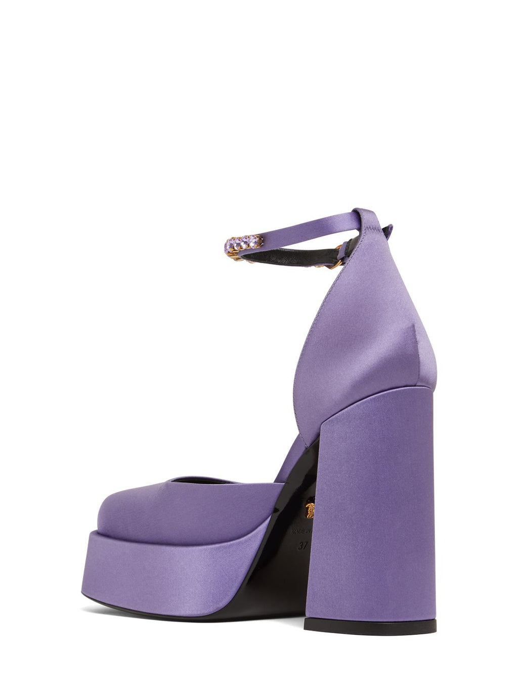 Versace Versace 110mm Platform satin & viscose pumps - Size: UK 2 Heels | Shop From The Mirage