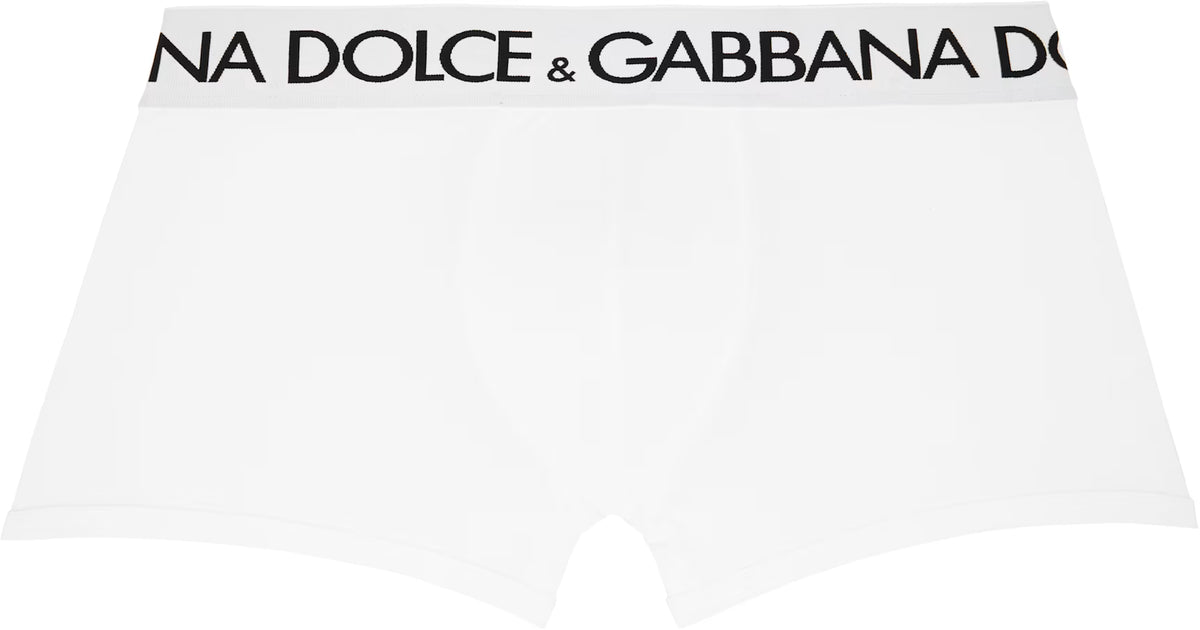 Dolce&Gabbana Two-Pack White Cotton Jersey Boxers