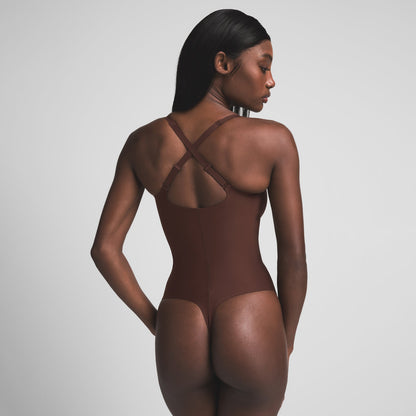 Skims Body Core Sculpt Plunge Thong Bodysuit