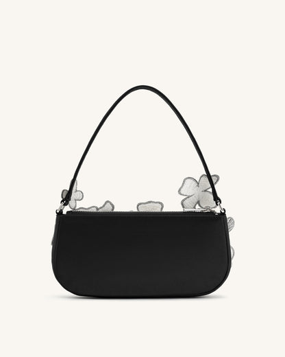 Leona Bead Embellished Shoulder Bag - Light Green