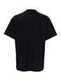 Givenchy Black Crewneck T-Shirt with Embossed Logo on Front in Cotton Man