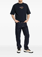 Dsquared2 Blue Five Pockets Jeans with Contrast Stitching and Tapered Design in Cotton Man