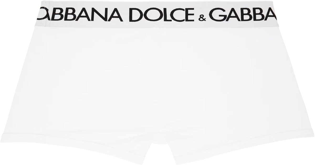 Dolce&Gabbana Two-Pack White Cotton Jersey Boxers
