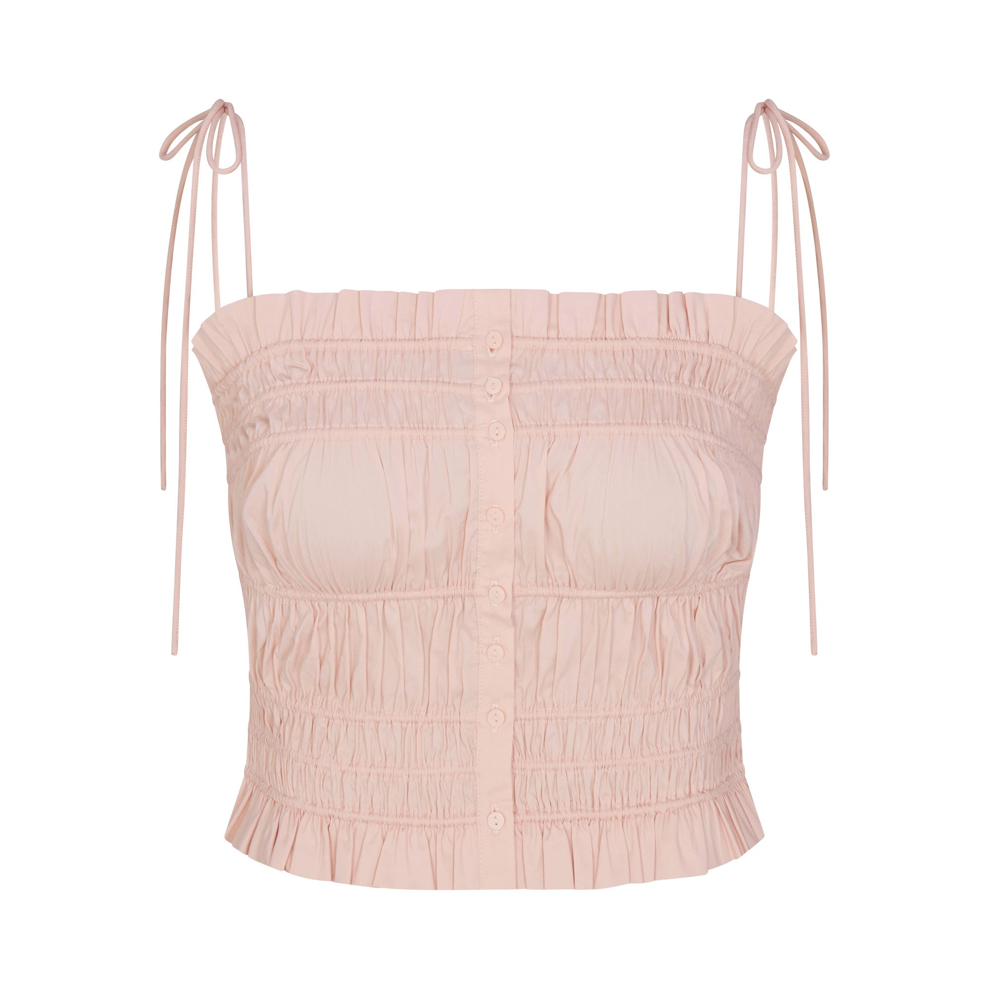 Poplin Apparel Ruffle Cami