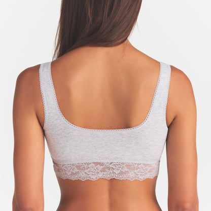 Lightweight Cotton Lace Scoop Bralette