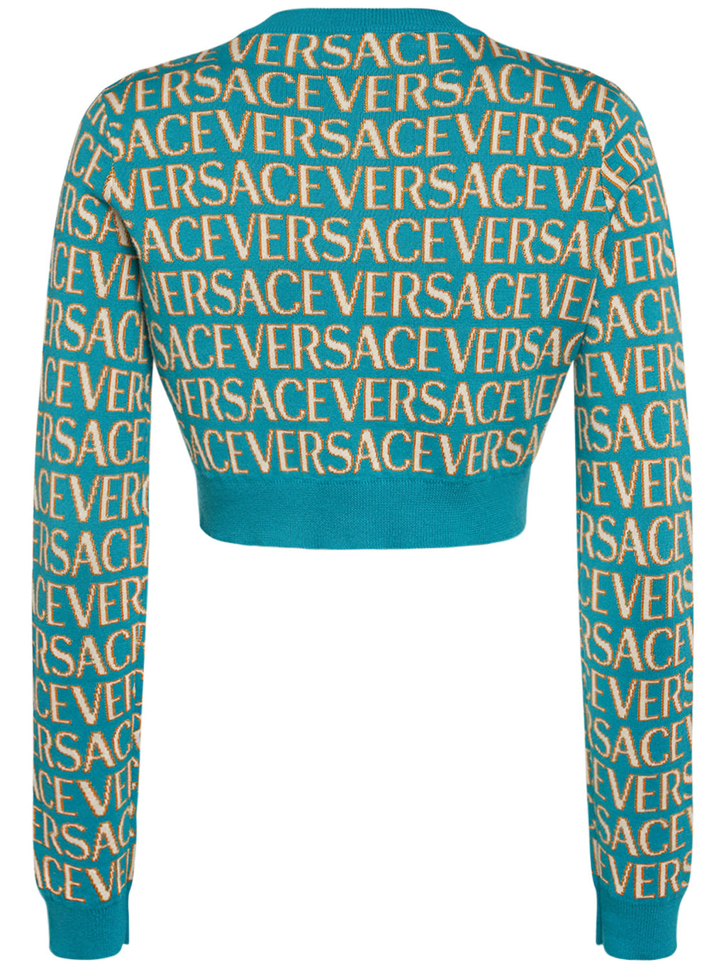 Versace Versace Logo jacquard knit crop cardigan - Size: S Dresses | Shop From The Mirage