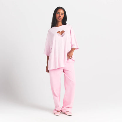 Worn in Jersey Heart Oversized T-shirt