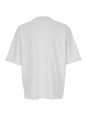 Dsquared2 White Crewneck T-Shirt with Print on the Front in Cotton Man