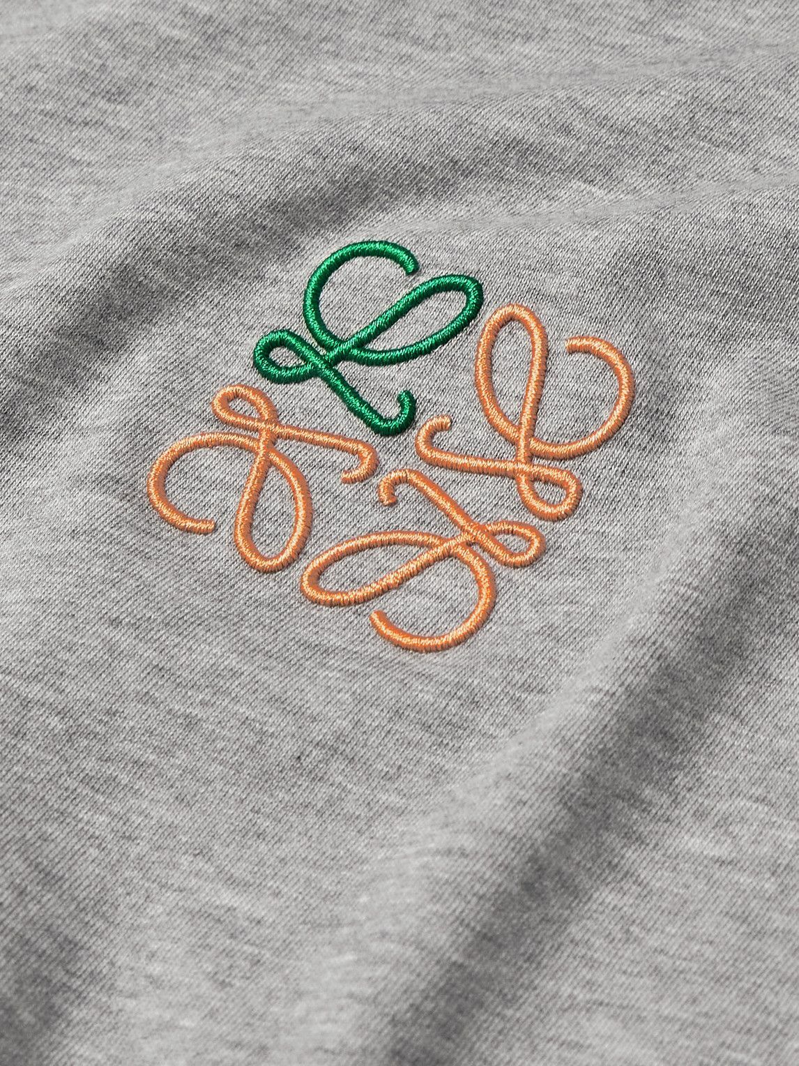 LOEWE - Slim-Fit Logo-Embroidered Cotton