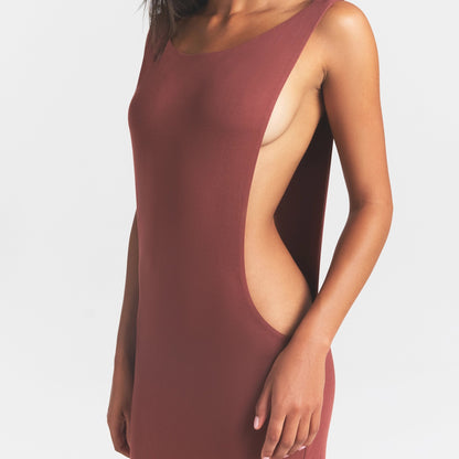 Smooth Layers Cut Out Long Dress