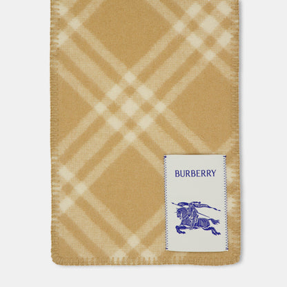 Burb Tri Fold Bar Check Midweight Scarf