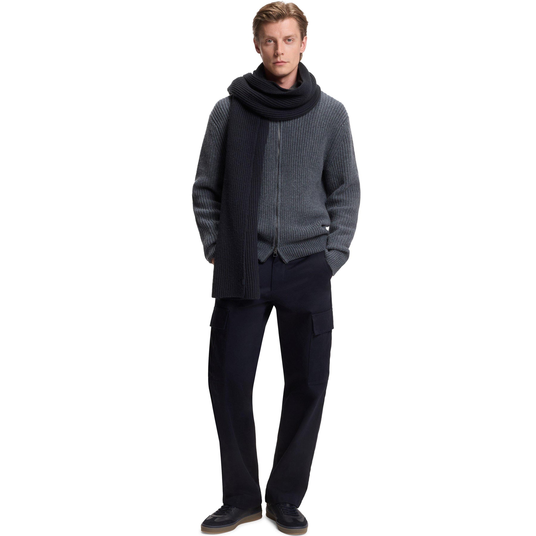 Men's HBB Hero Double Breasted Design Scarf