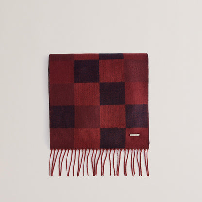 Grid Check Midweight Scarf