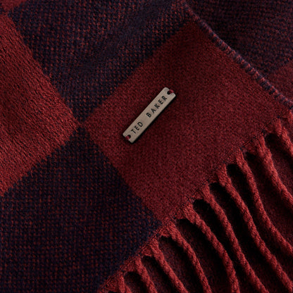 Grid Check Midweight Scarf