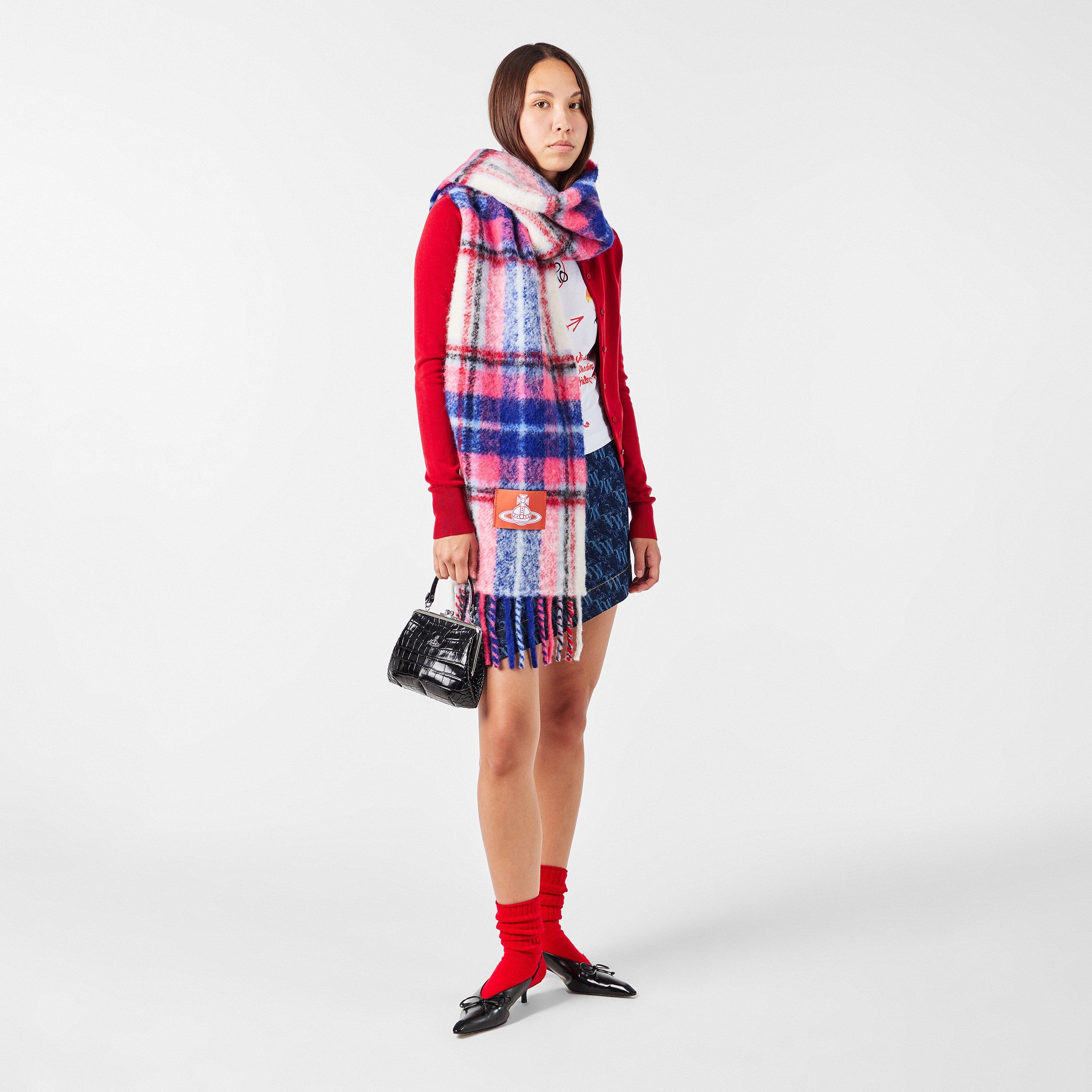 Chunky Check Print Scarf
