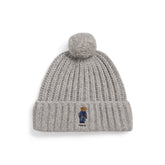 Bear Rib Pom Pom Beanie