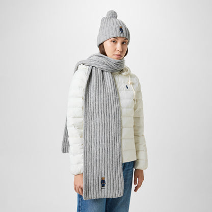 Bear Rib Pom Pom Beanie
