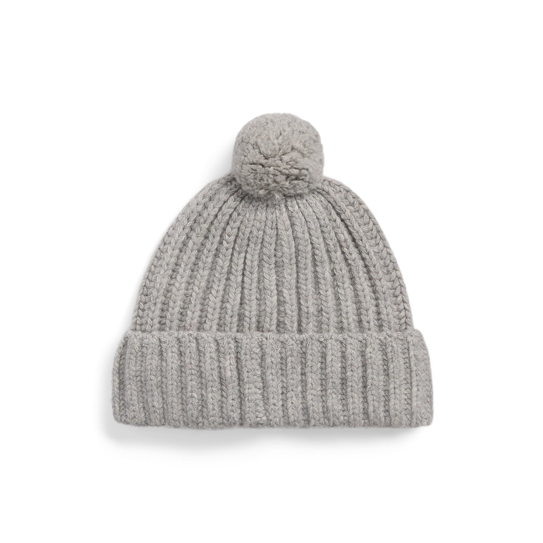 Bear Rib Pom Pom Beanie