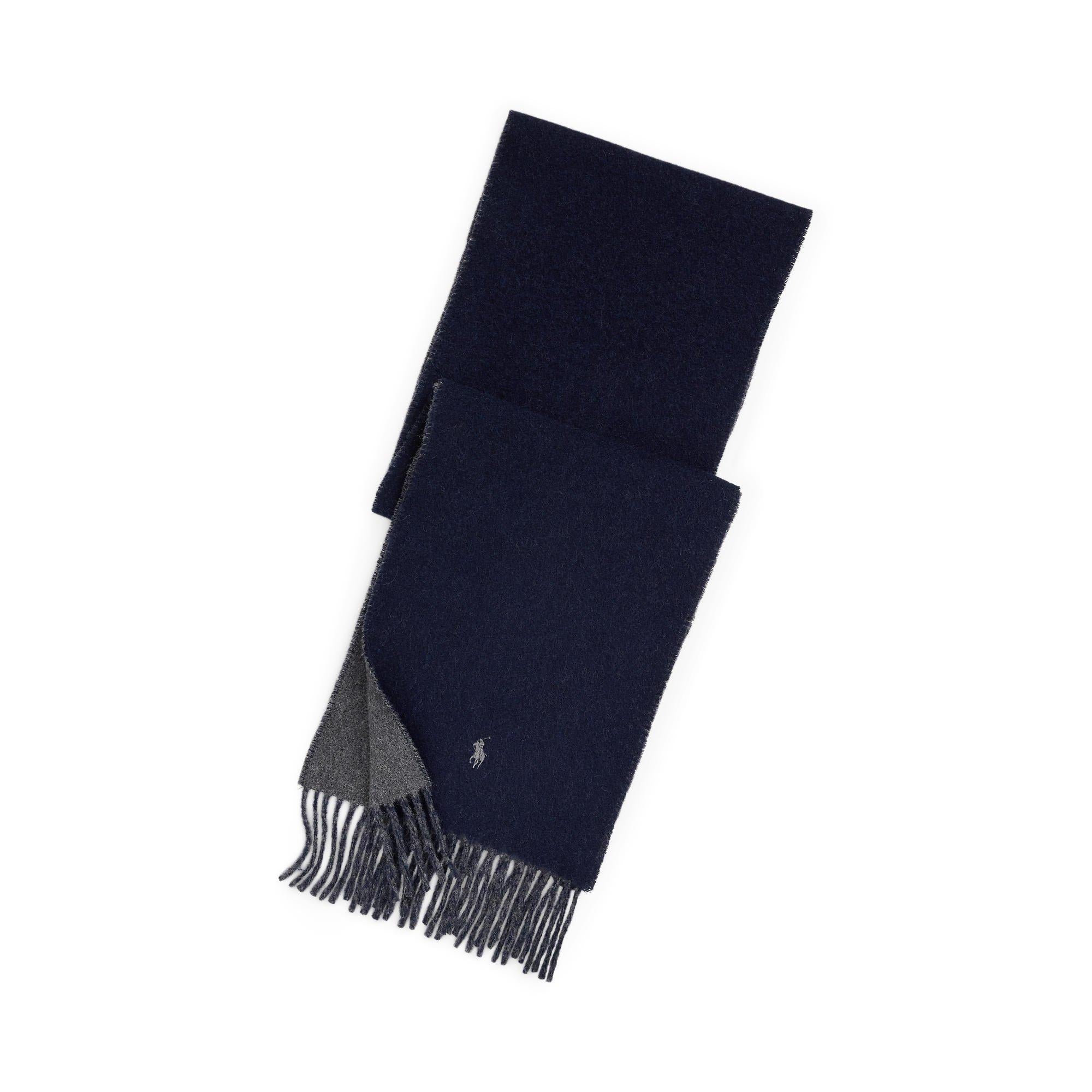 Reversible Wool Blend Scarf