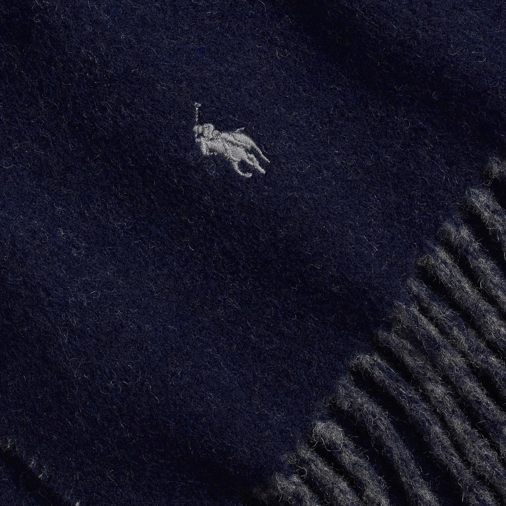 Reversible Wool Blend Scarf