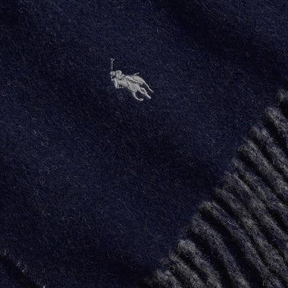 Reversible Wool Blend Scarf