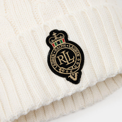 Pom-Pom Cable-Knit Beanie