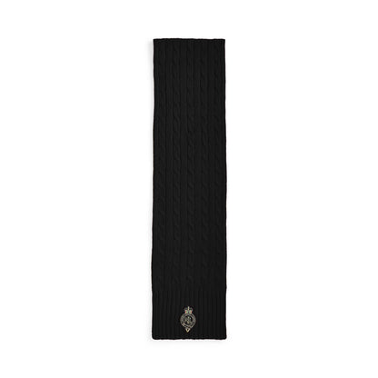 Crest Cable-Knit Scarf