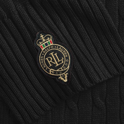 Crest Cable-Knit Scarf