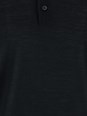Golden goose Black Polo with Short Sleeves and Ribbed Hem in Virgin Wool Man