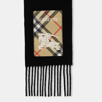 Check Label Cashmere Scarf