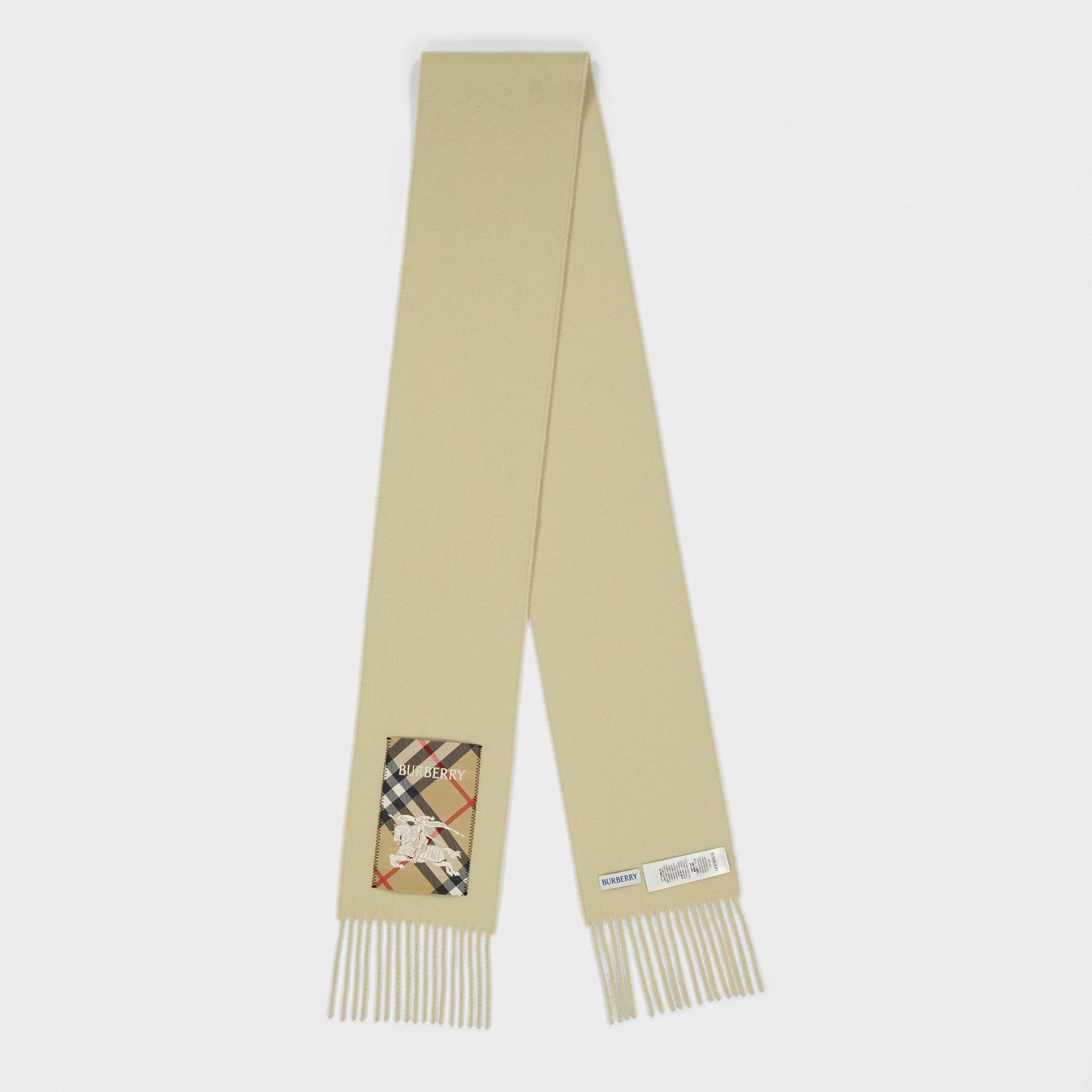 Check Label Cashmere Scarf