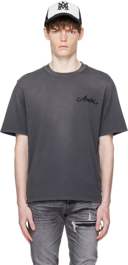 Gray Bleach Bandana Patch T-shirt