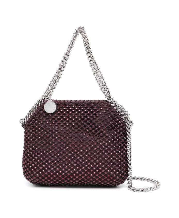 Red Chain-Link Shoulder Bag