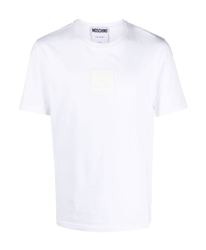 Moschino White T-shirts and Polos with Logo