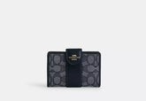 Coach Medium Corner Zip Wallet In Signature Jacquard - Wallets | Shop From The Mirage