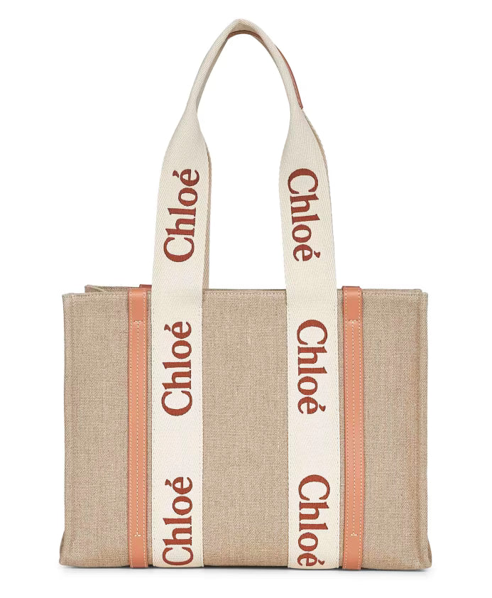 Linen Canvas Tote Bag Beige
