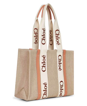 Linen Canvas Tote Bag Beige