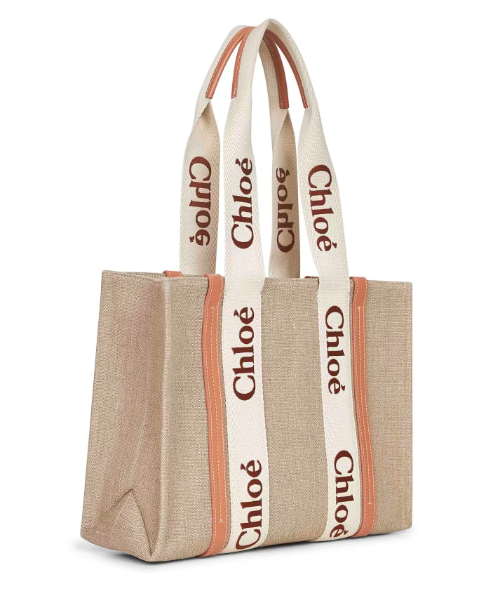 Linen Canvas Tote Bag Beige